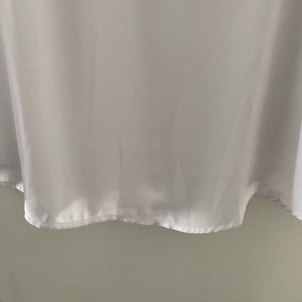 White Ruffled Sleeve Blouse - Picture 5 of 5
